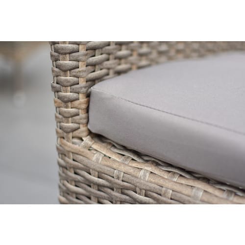 Merxx Teneriffa Set 13-tlg. 6 Sessel 6 Sitzkissen Tisch 200 x 100 cm Akazie
