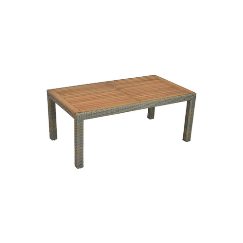 Merxx Teneriffa Set 13-tlg. 6 Sessel 6 Sitzkissen Gartentisch 180(240)x100 cm