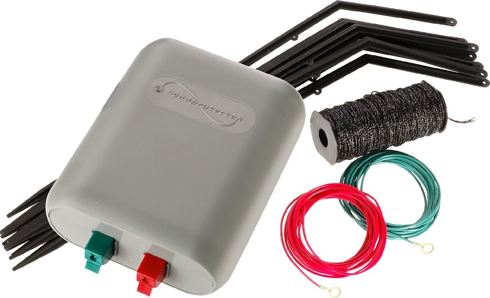 Velda Pond Protector Elektrozaun gegen Reiher und Katze, 40 Meter Zaun für den