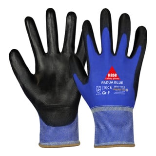 Hase Montagehandschuhe Padua Blue Größe 11, Nylon