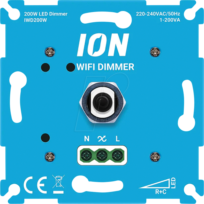 ION 90500010 - LED-WiFi-Dimmer, 200 Watt