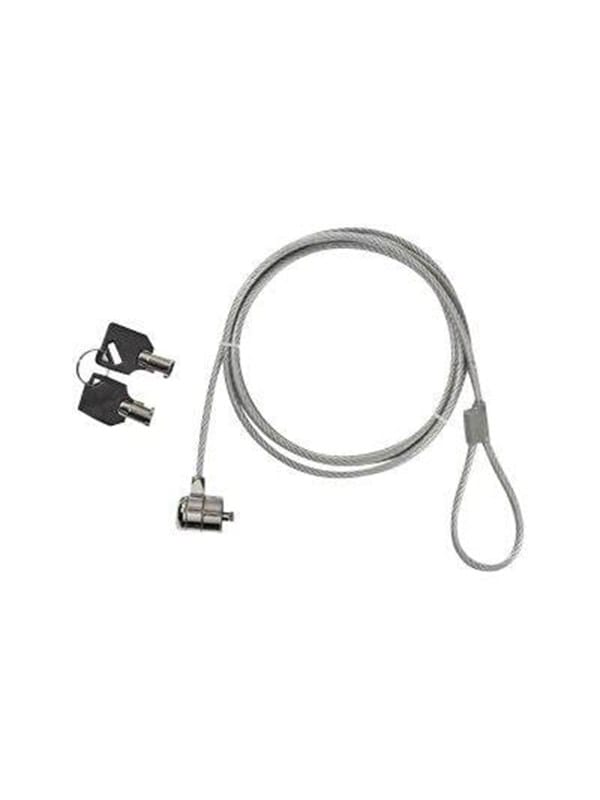 N NBLKK1002ME - Laptopschloss, Schlüssel, 1,8 m, Silber