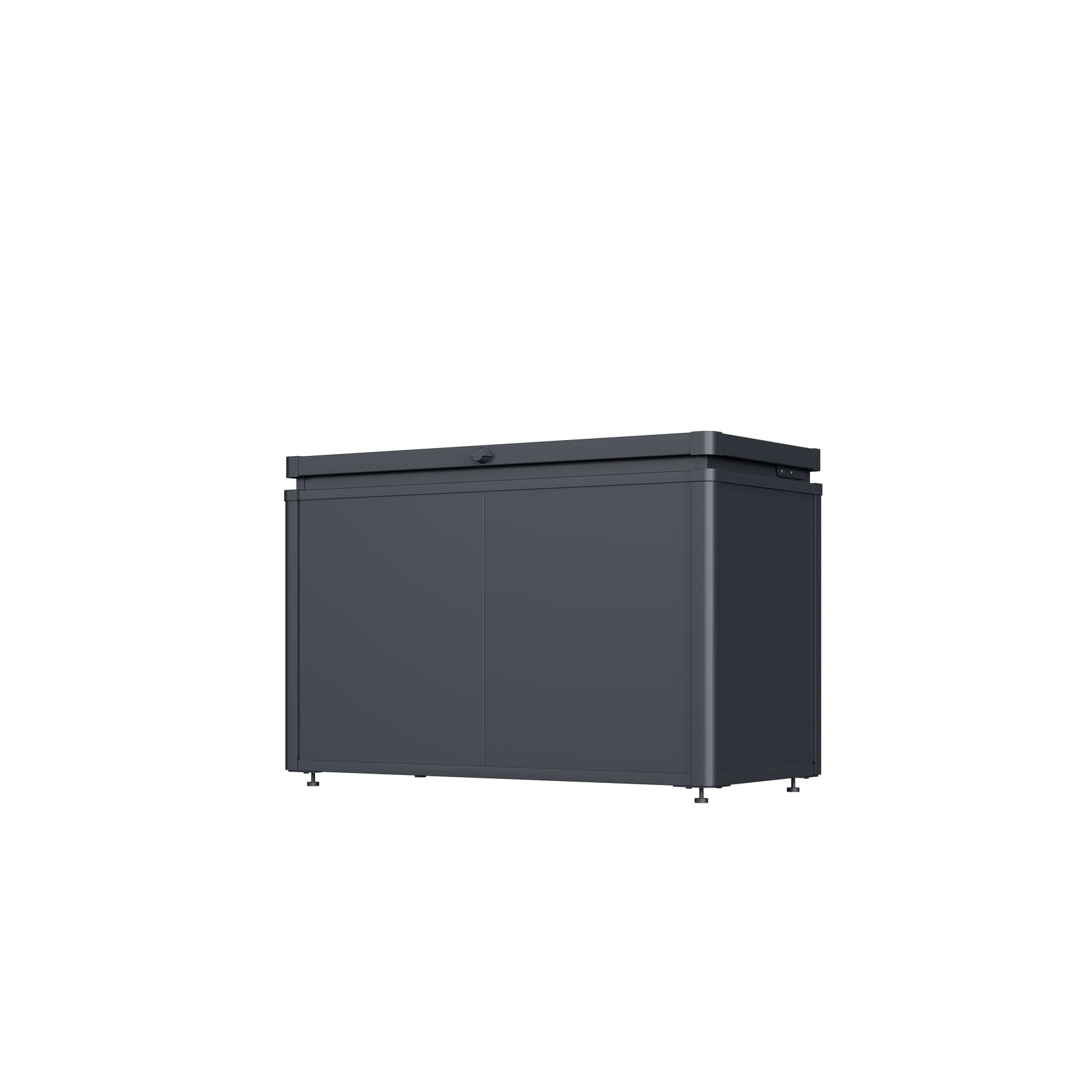 Weide Noble Gartenbox 290 L Aufbewahrungsbox aus Stahl Anthrazit