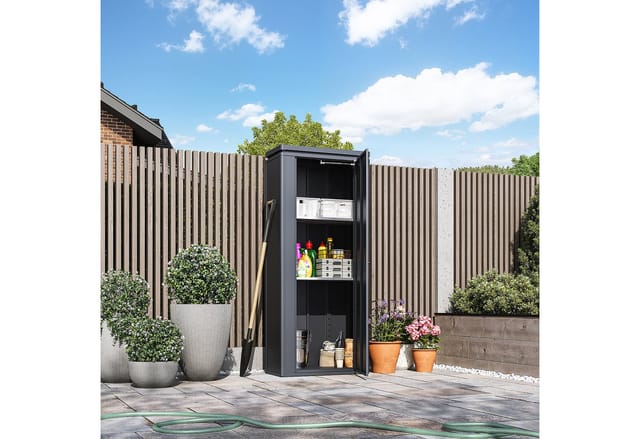 Weide Noble Gartenschrank 600 L Verzinkter Stahl Anthrazit