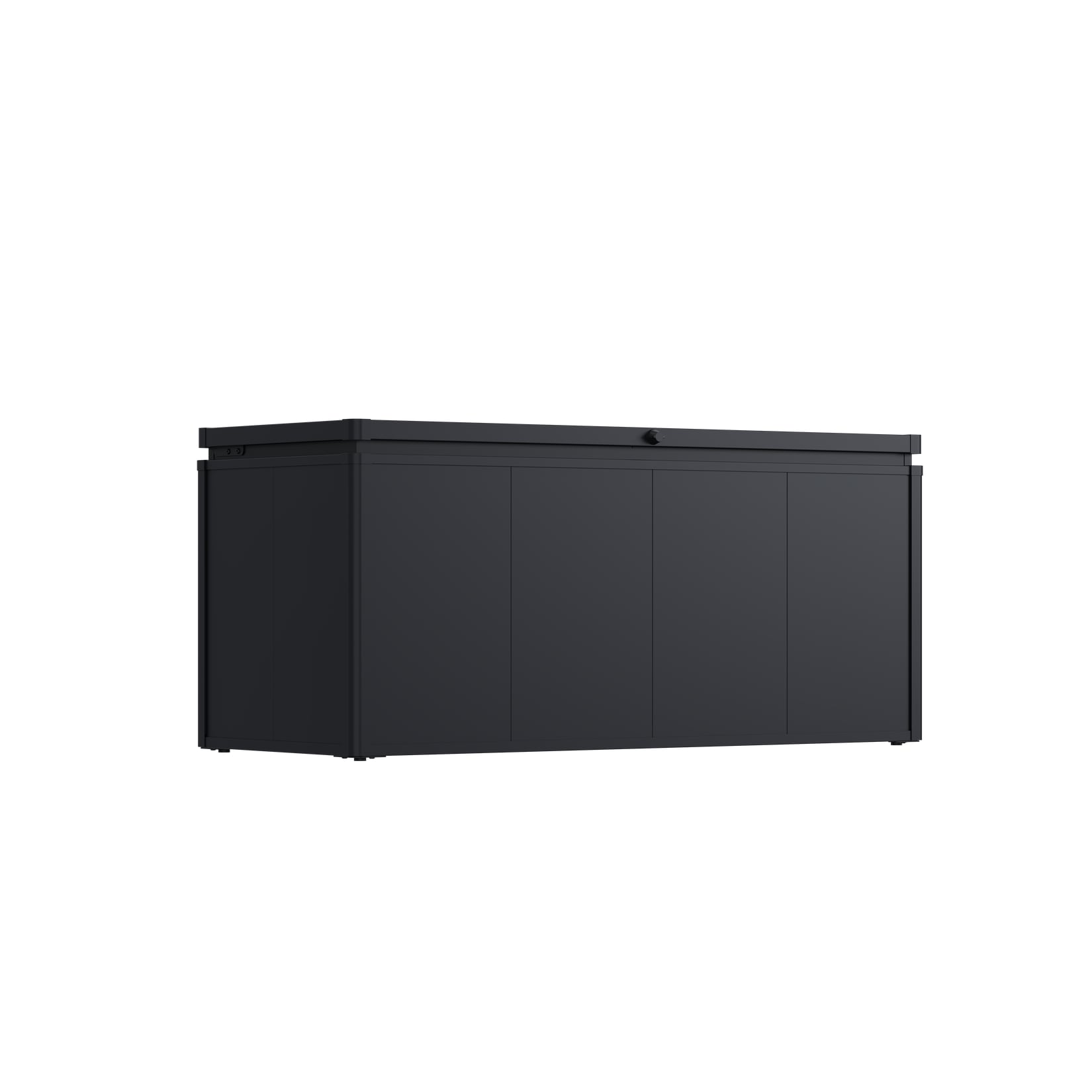 Weide Noble Gartenbox 640 L Aufbewahrungsbox aus Stahl Anthrazit