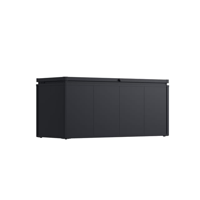 Weide Noble Gartenbox 640 L Aufbewahrungsbox aus Stahl Anthrazit