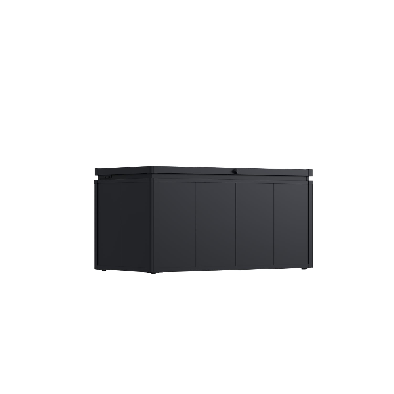 Weide Noble Gartenbox 450 L Aufbewahrungsbox aus Stahl Anthrazit