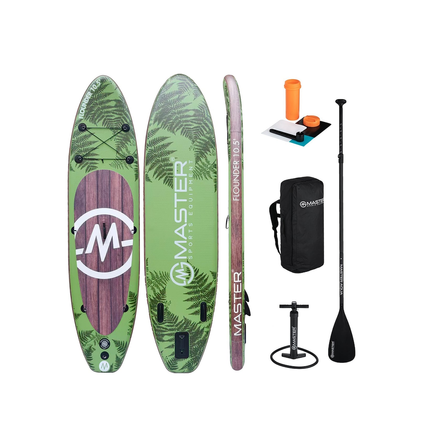 SUP Set Stand up Paddle Aqua Flounder - 10.5
