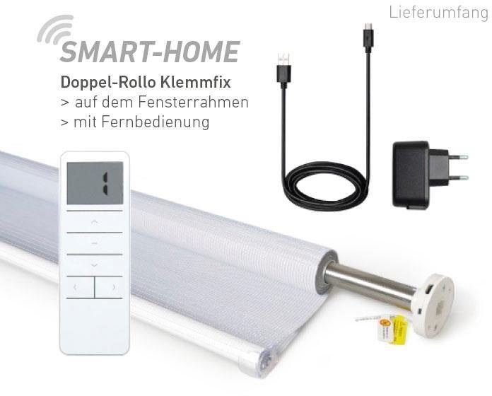 Elektrisches Rollo Wave - SMART HOME, Good Life, Lichtschutz, ohne Bohren, Klemmfix, mit Fernbedienung Bild 3