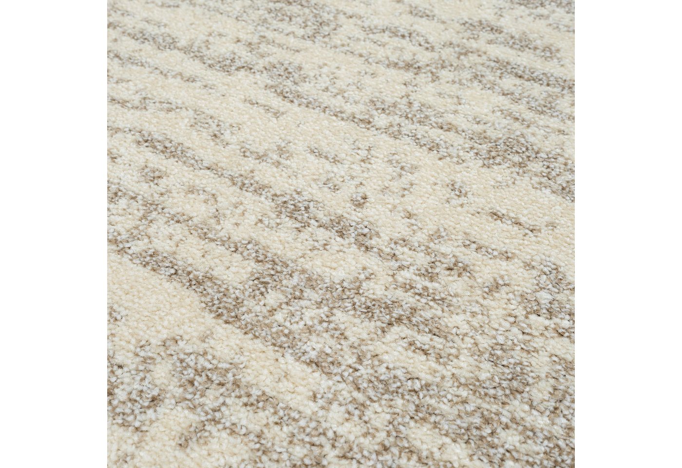 Sanat Teppich Oslo, auch als Läufer und in Rund, rund, Höhe: 10 mm, meliert robuster Kurzflor, Wohnzimmer, Schlafzimmer, auch als Läufer Bild 5