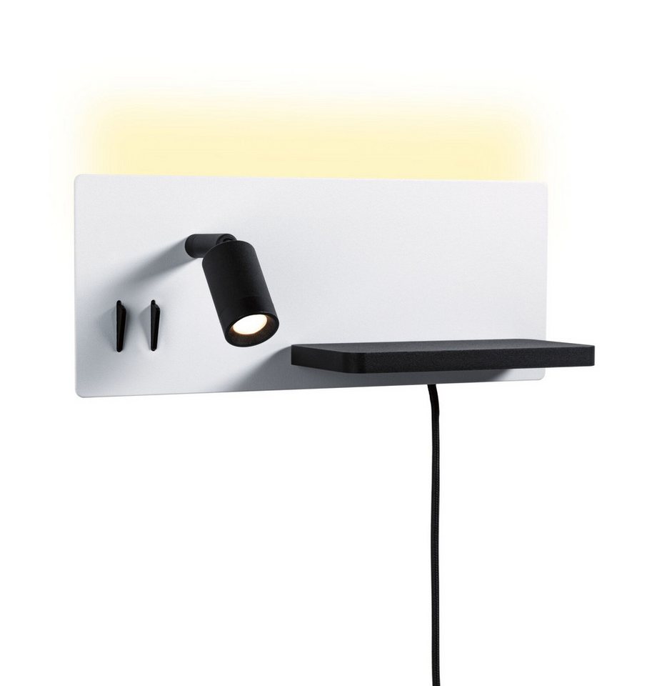 Paulmann LED Wandleuchte Serra 2700K 650lm / 200lm 230V 5,5 / 1x2,6W, LED fest integriert, Warmweiß, Bettleuchte, USB C, dimmbar Bild 3