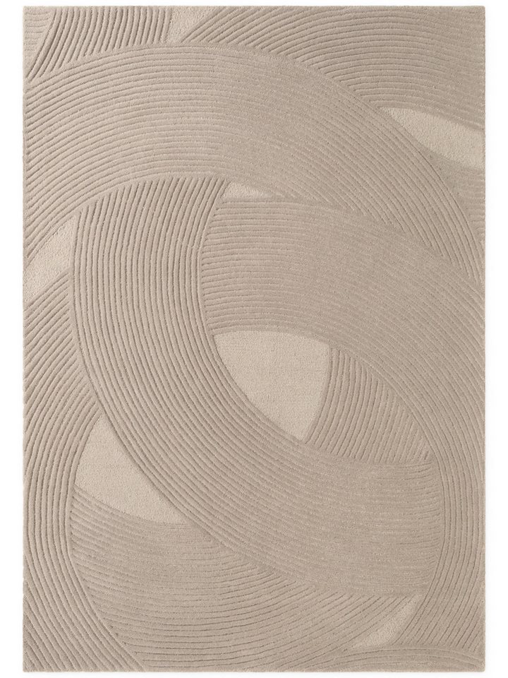 Ted Baker Wollteppich Victoria, auch in rund, rechteckig, Höhe: 18 mm, Naturteppich Wolle, Hoch-Tief-Design, Wohnzimmer, Schlafzimmer Bild 3