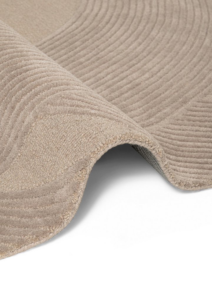 Ted Baker Wollteppich Victoria, auch in rund, rechteckig, Höhe: 18 mm, Naturteppich Wolle, Hoch-Tief-Design, Wohnzimmer, Schlafzimmer Bild 5