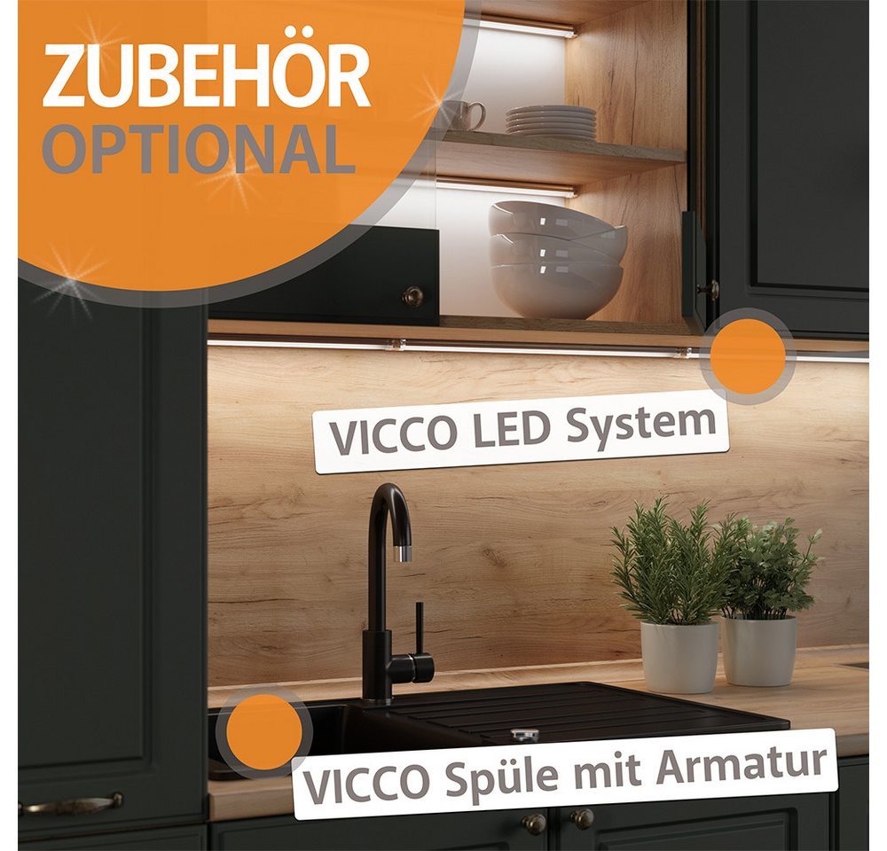 Vicco Unterschrank Fame-Line, Anthrazit Hochglanz/Anthrazit, 60 cm Bild 2
