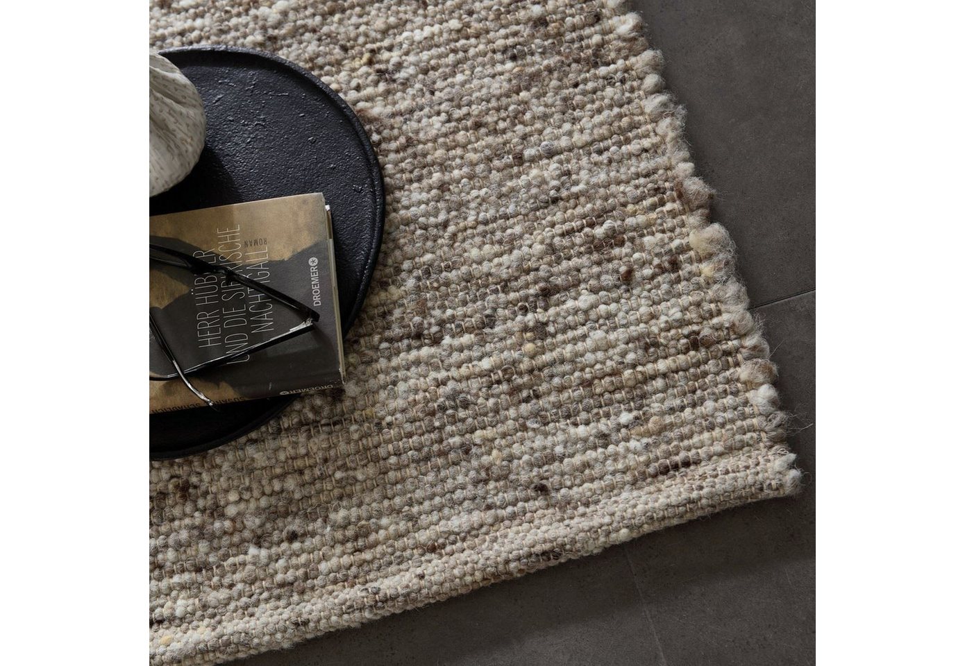 RUG N' ROLL Wollteppich Anden, modern, Flachgewebe, handgewebt, beidseitig verwendbar, Rechteckig, handgewebt