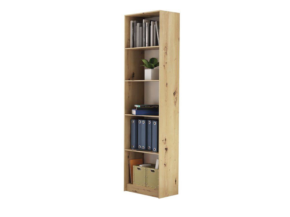 Raumhirsch Furniture Standregal Regal, Standregal, Bücherregal mit 5 Fächern, Maße 50 x 30 x 182 cm, einfache Montage, Viel Stauraum und viele Farbvarianten Bild 2
