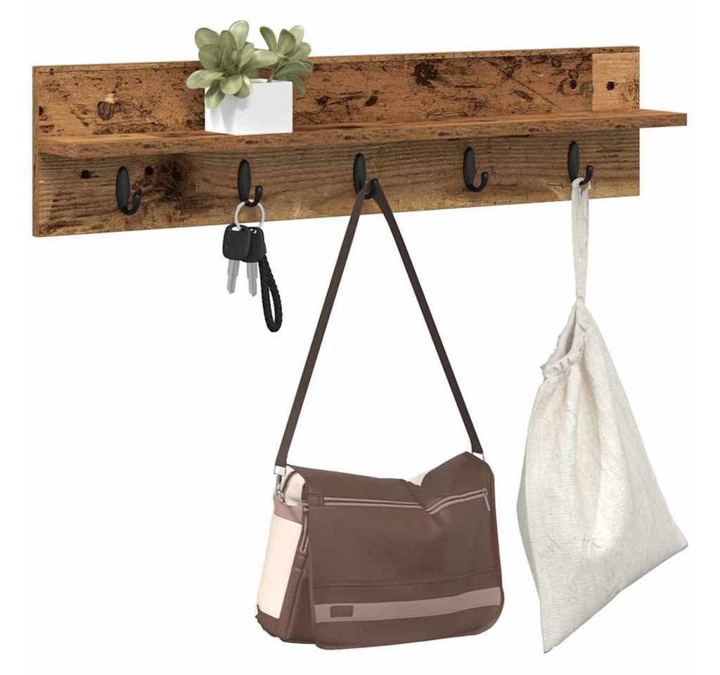 vidaXL Regal Wandmontierter nachttisch Wandhalterung Altholz Holzwerkstoff, 1-tlg. Bild 3
