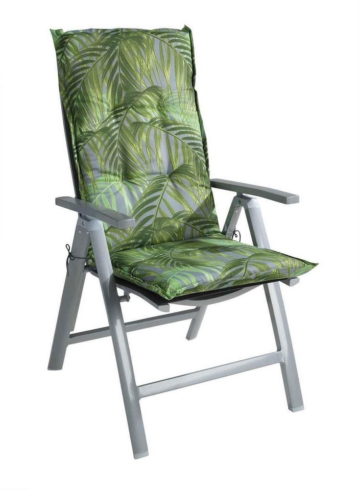 GO-DE Hochlehnerauflage LAKEVIEW, 50 x 120 cm, Grün, Baumwolle, Polyester, (4 St), Gartenstuhlauflage für Hochlehner Bild 3