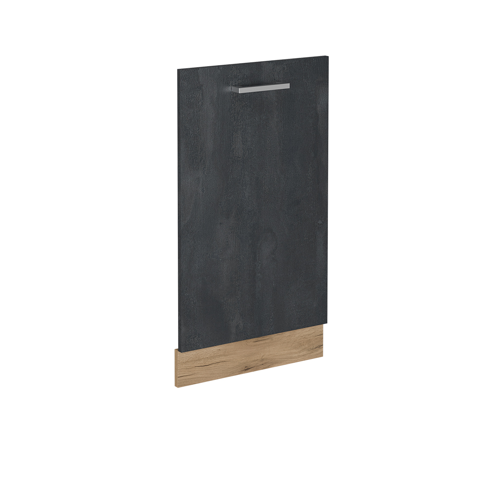 Vicco Frontblende R-Line, Schwarz Beton/Goldkraft Eiche, 45 cm ohne Arbeitsplatte (1 St)