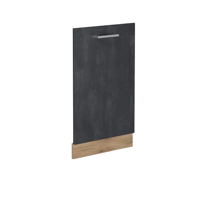 Vicco Frontblende R-Line, Schwarz Beton/Goldkraft Eiche, 45 cm ohne Arbeitsplatte (1 St)