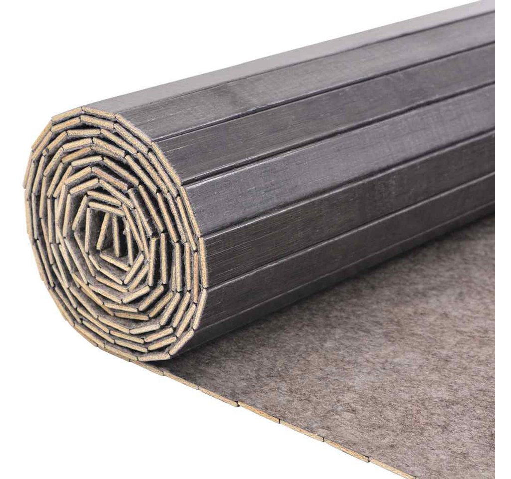 furnicato Raumteiler Bambus 250 x 165 cm Grau für Privatsphäre, 1-tlg., Undurchsichtiger Sichtschutz, aufrollbar für das Schlafzimmer