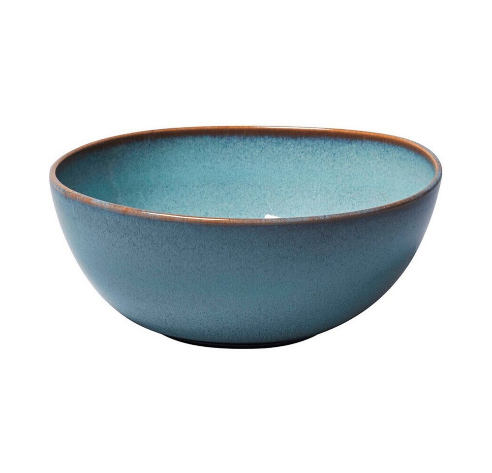 Villeroy & Boch Servierschüssel Servierschüssel 25 cm Lave glacé, Steingut, Servierschüssel, Ø25,5cm, Steingut, türkis