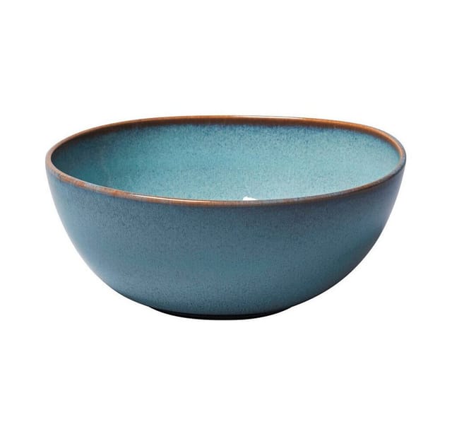 Villeroy & Boch Servierschüssel Servierschüssel 25 cm Lave glacé, Steingut, Servierschüssel, Ø25,5cm, Steingut, türkis