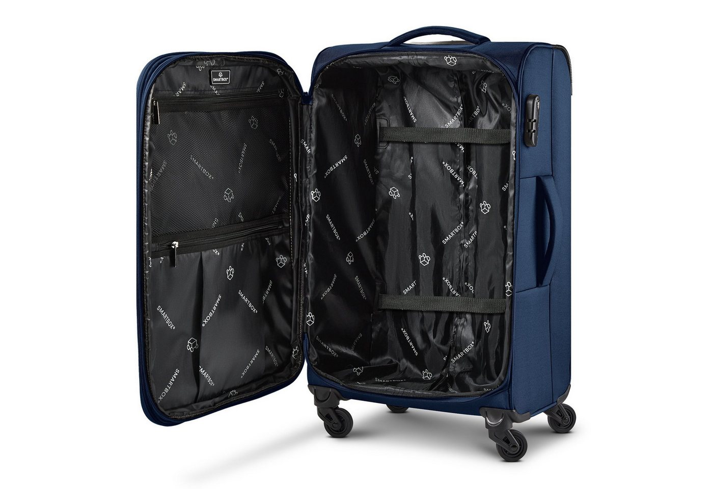 Smartbox Kofferset Edition 04 4 Rollen Kofferset 3-teilig mit Dehnfalte, (Set)