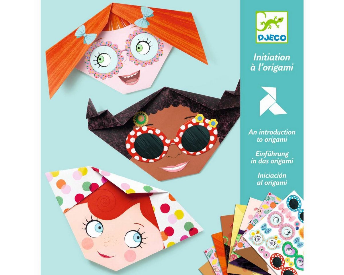 DJECO Kreativset Origami Bastelset Lustige Gesichter Papier Falten ab 4 Jahren Bild 5