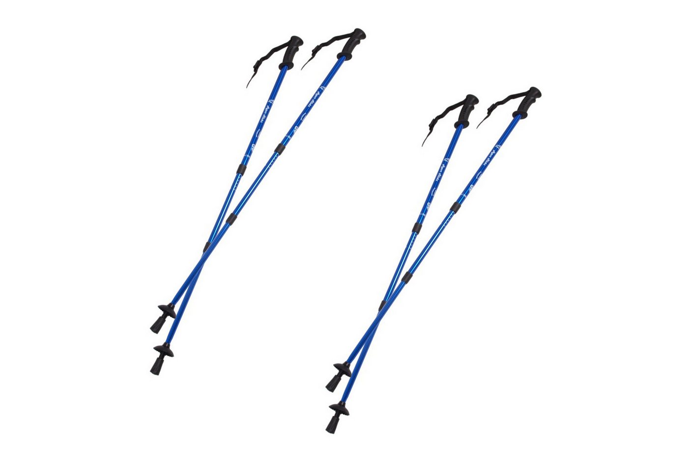 EUROBATT Sp. z o.o. Nordic-Walking-Stöcke 65–135 cm, teleskopisch (2 St), ANTI SHOCK-System - Dreiteilige Konstruktion Bild 3