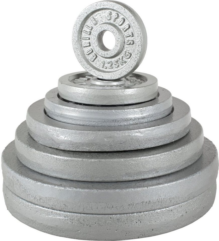 GORILLA SPORTS Hantel-Set Langhantelset Gusseisen 100 kg