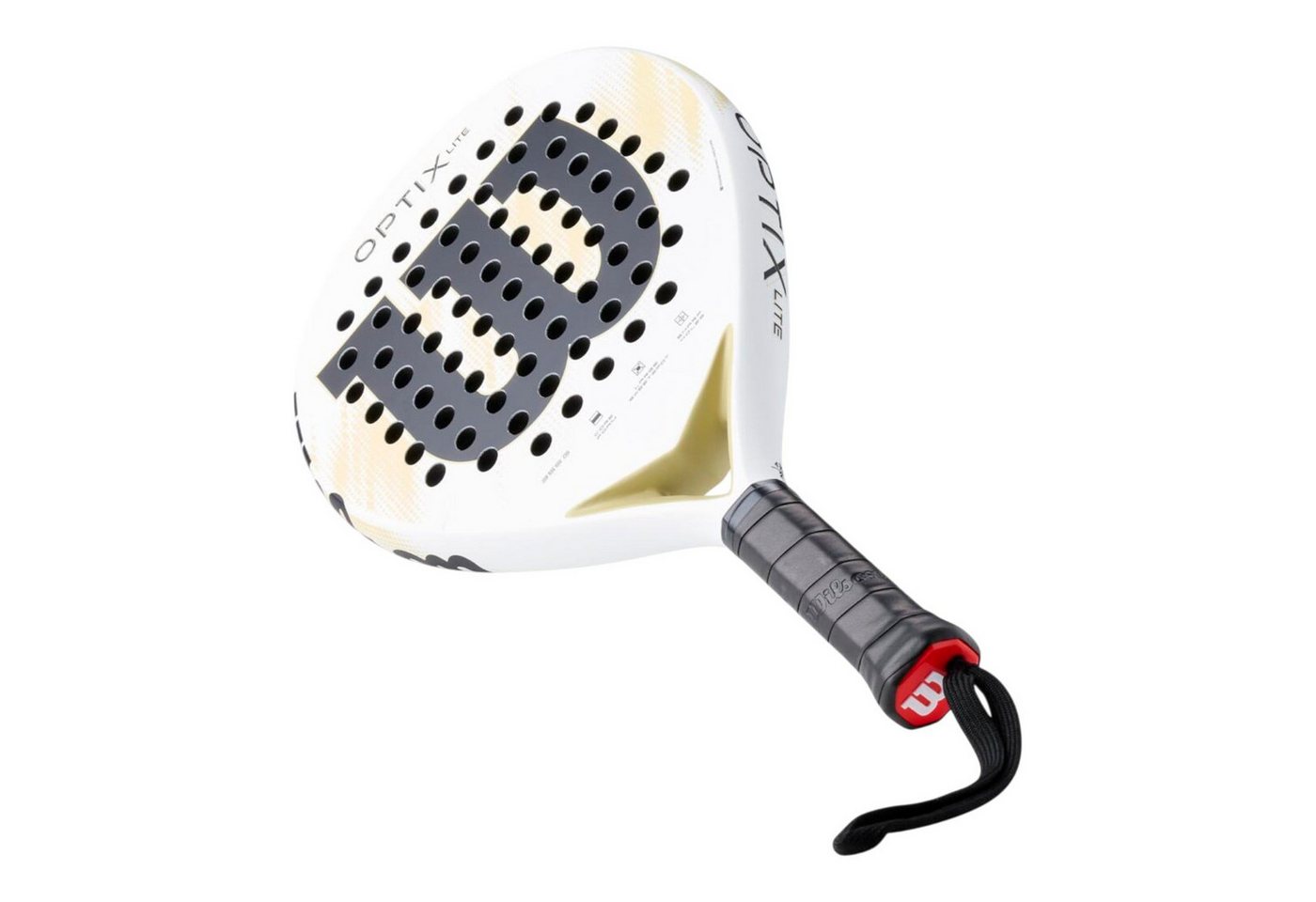 Wilson Padelschläger Optix V2 Lite 355g/Rund weiss