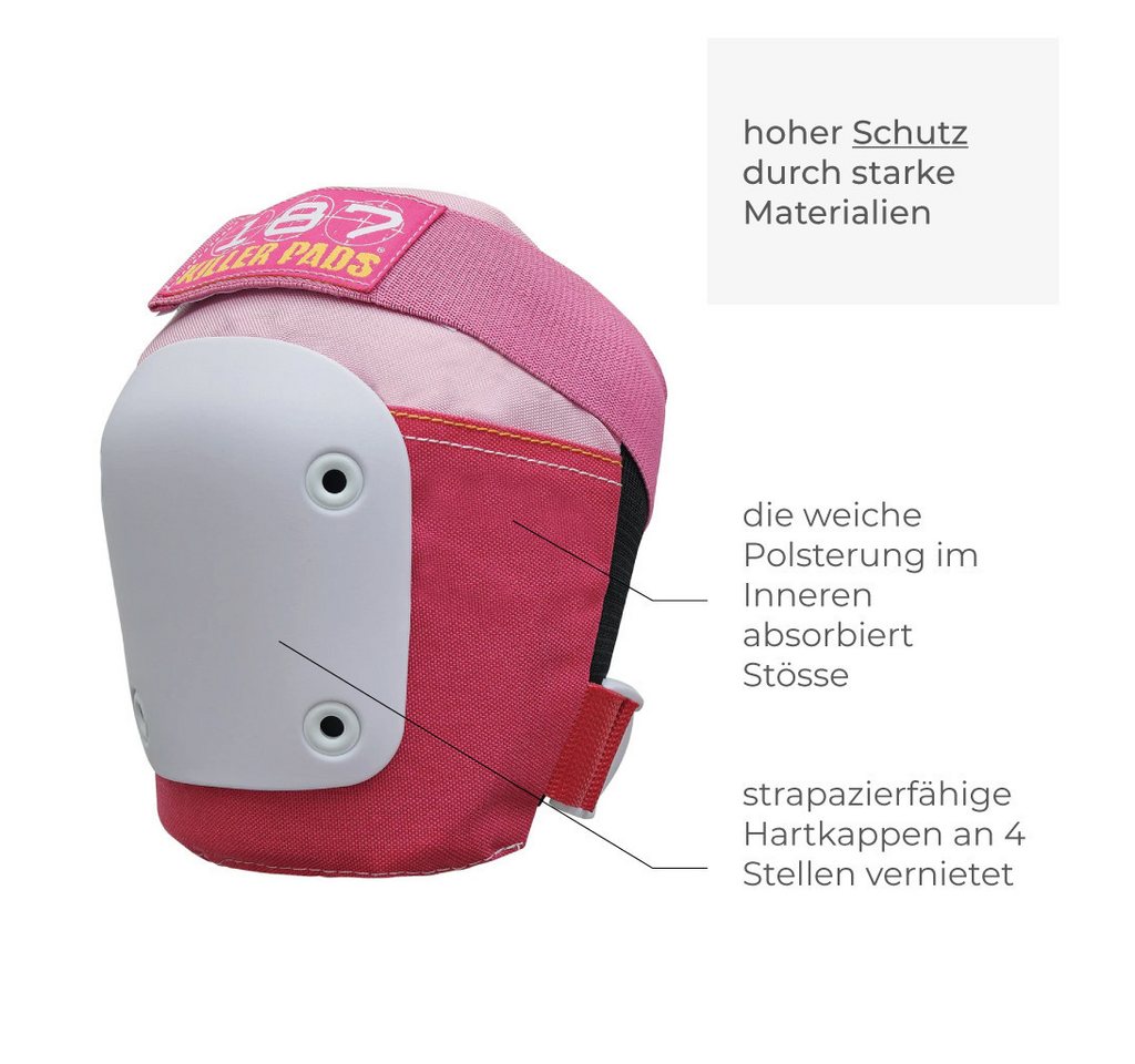 187 KillerPads Protektoren-Set Adult Six Pack (mit Knieschonern, mit Ellenbogenschonern, mit Handgelenkschonern), für Erwachsene