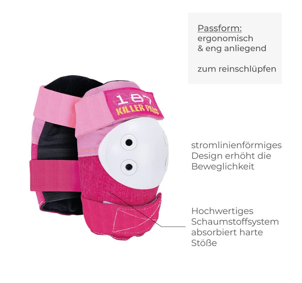 187 KillerPads Protektoren-Set Adult Six Pack (mit Knieschonern, mit Ellenbogenschonern, mit Handgelenkschonern), für Erwachsene Bild 5