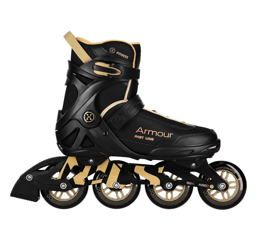 NILS EXTREME Inlineskates Inliner Rollschuhe Speedskates, (Spar-Set, 2-St., 42-45), Bremse, ABEC 7, 90mm Rollen, belüftet Bild 3