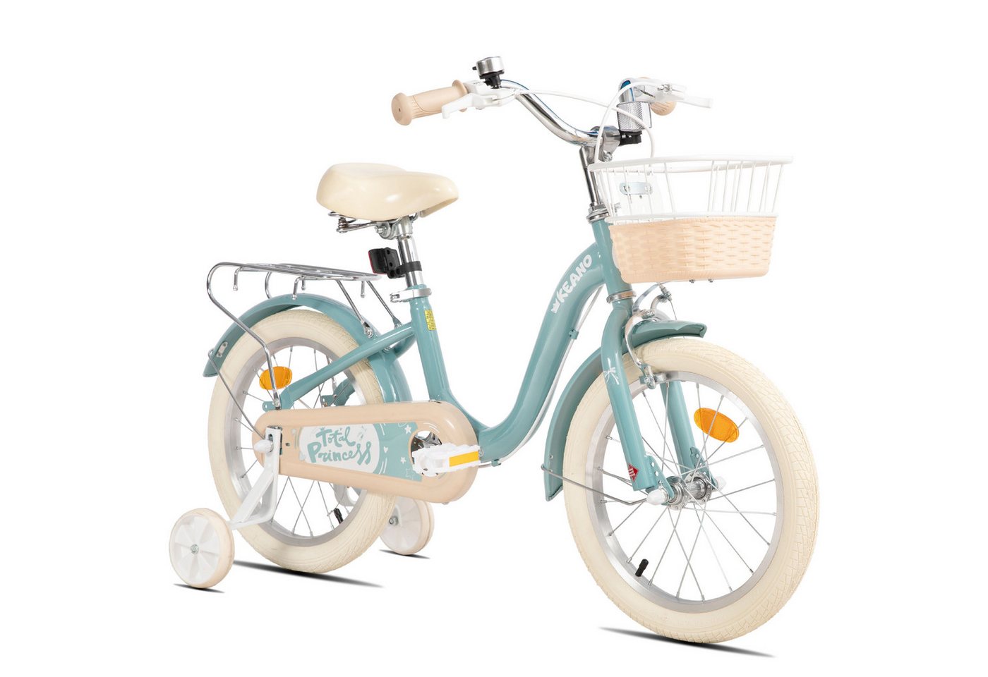 JOYSTAR Kinderfahrrad 16/20 Zoll Fahrräder für Mädchen Geeignet 4-13 Jahren, mit Korb, Kotflügel, Kettenschutz, Gepäckträger und Stützrädern Bild 4