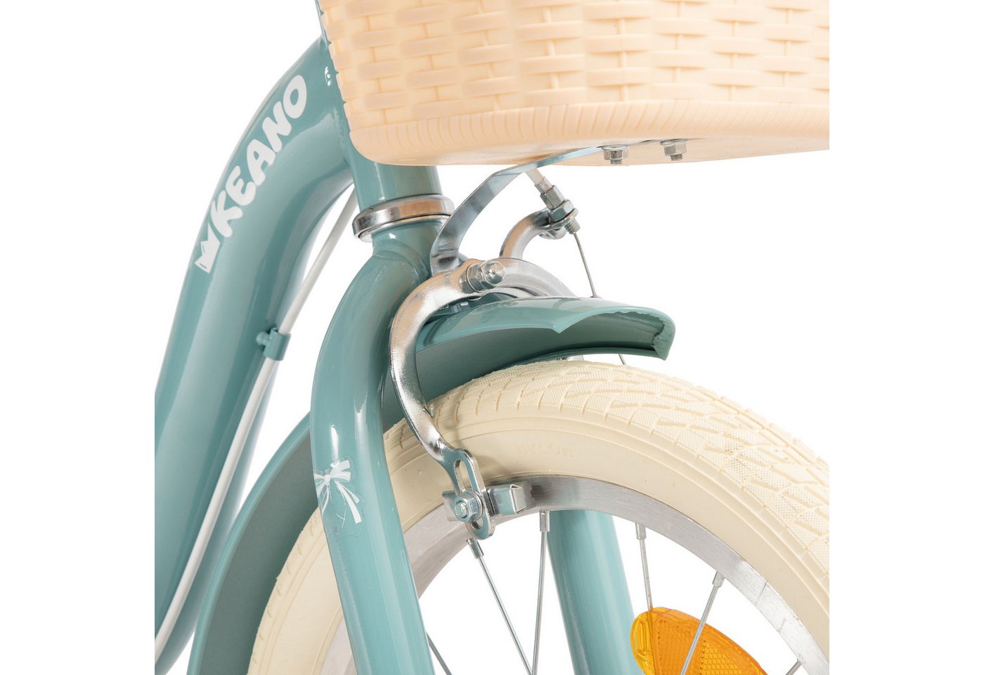 JOYSTAR Kinderfahrrad 16/20 Zoll Fahrräder für Mädchen Geeignet 4-13 Jahren, mit Korb, Kotflügel, Kettenschutz, Gepäckträger und Stützrädern Bild 5