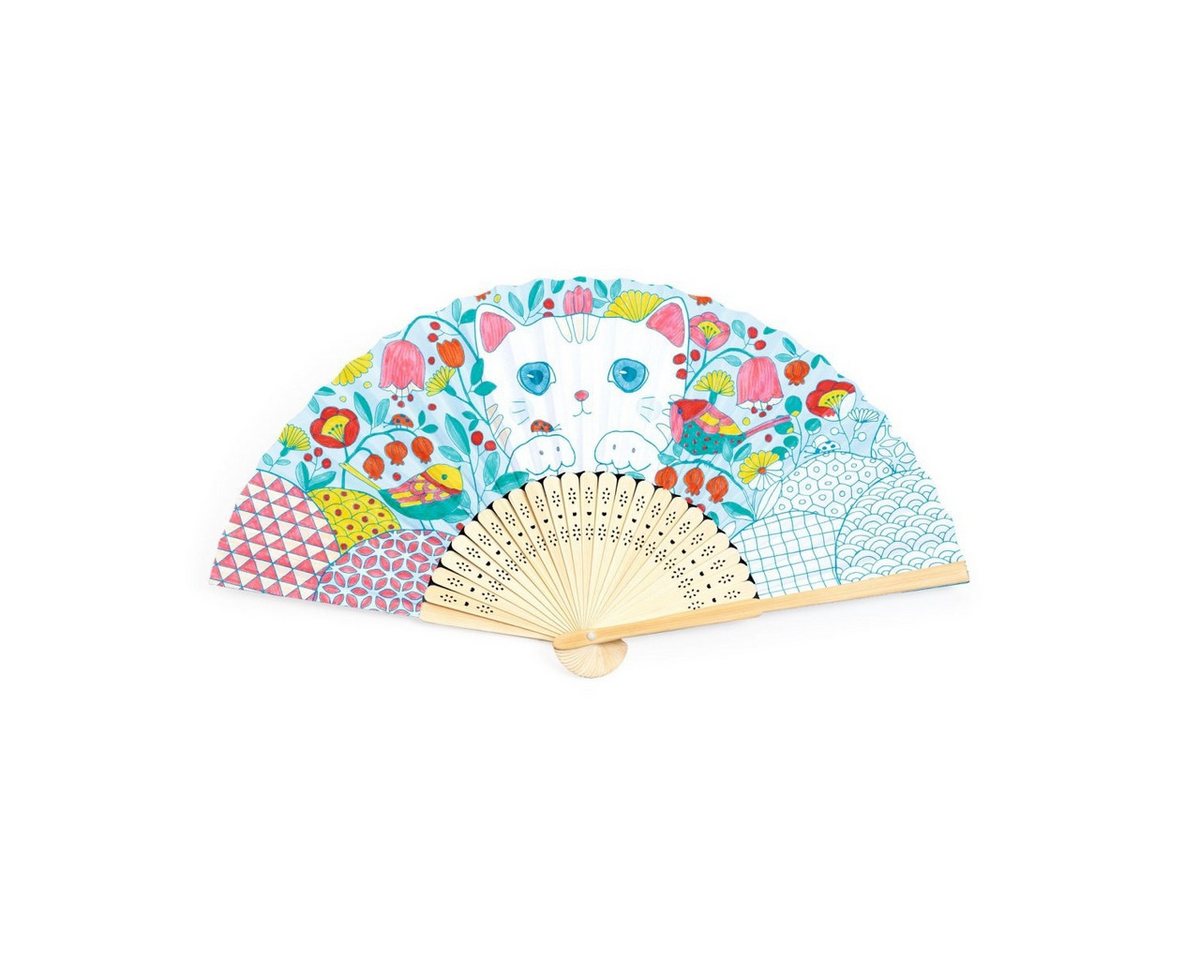 DJECO Kreativset DIY Bastelset Fächer Koneko von DJECO Kreatives Malset für Kinder ab 6