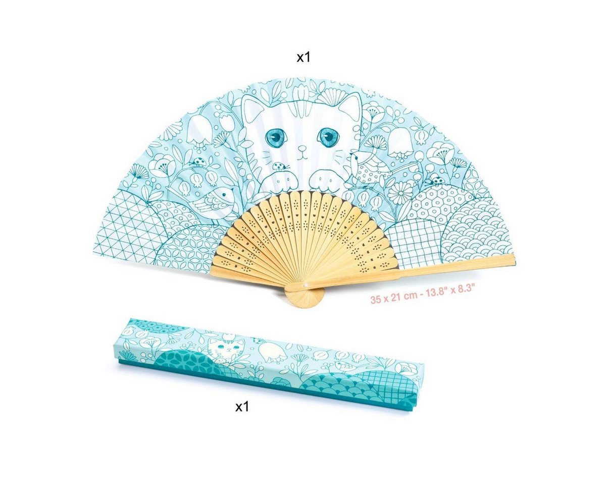 DJECO Kreativset DIY Bastelset Fächer Koneko von DJECO Kreatives Malset für Kinder ab 6 Bild 2