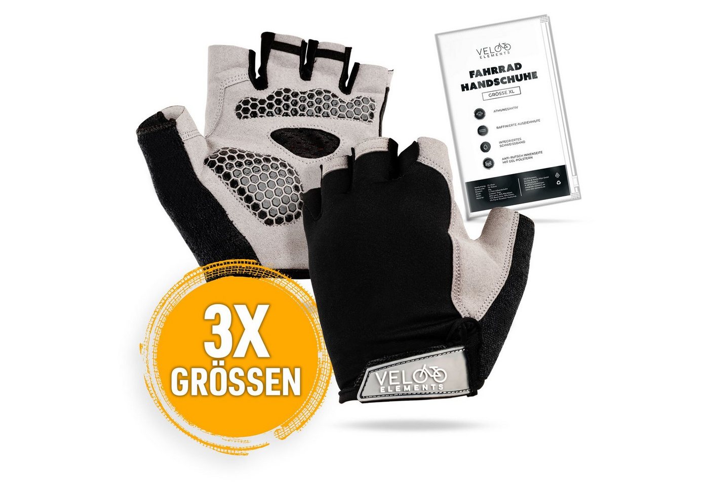 VELOElements® Fahrradhandschuhe Fahrradhandschuhe XL Bild 5