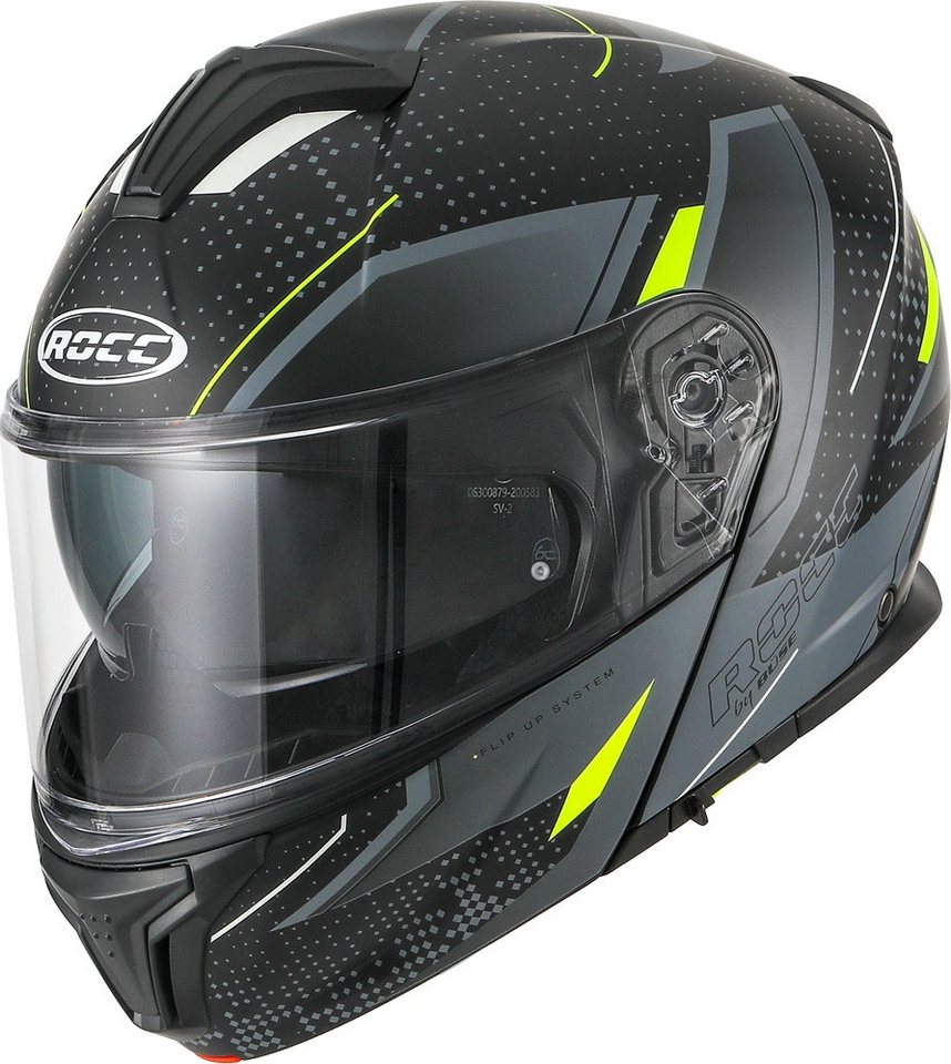 ROCC Motorradhelm 810 Klapphelm Dekor Matt