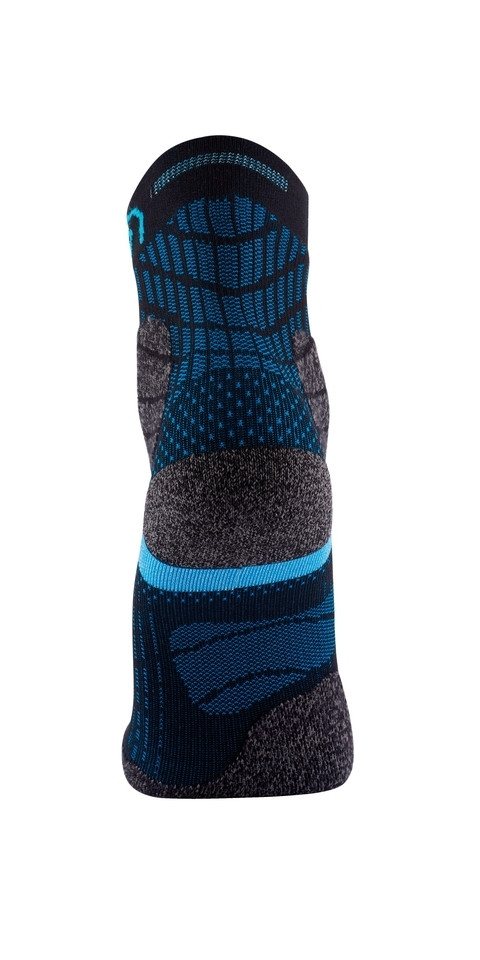 Sidas Laufsocken Trail Double - Trailrunning-Socken - Black/Turquoise Bild 3