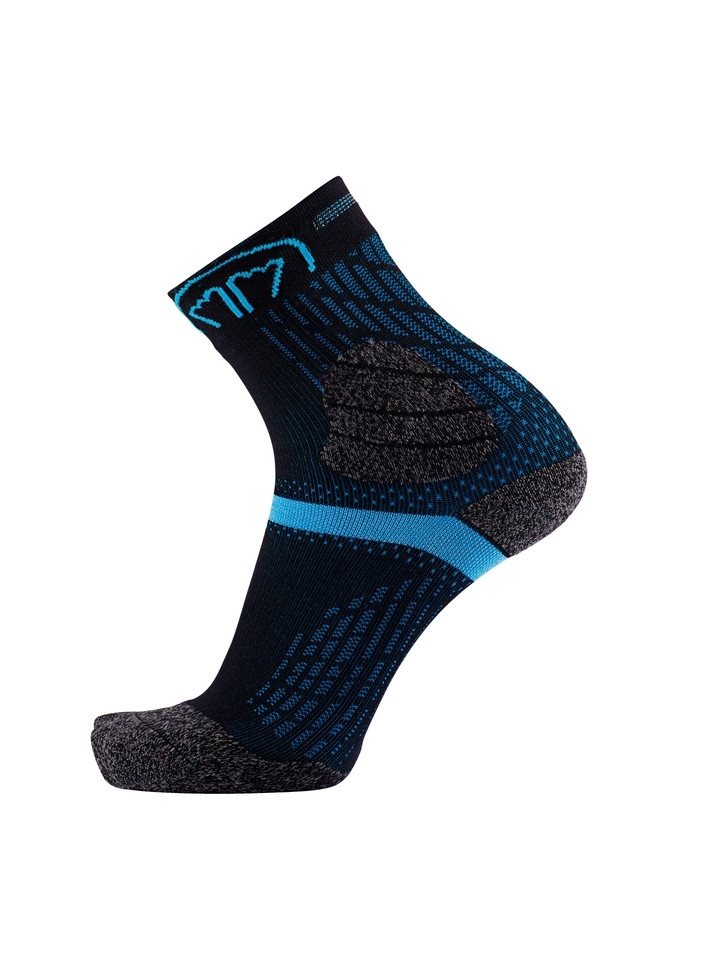 Sidas Laufsocken Trail Double - Trailrunning-Socken - Black/Turquoise Bild 4