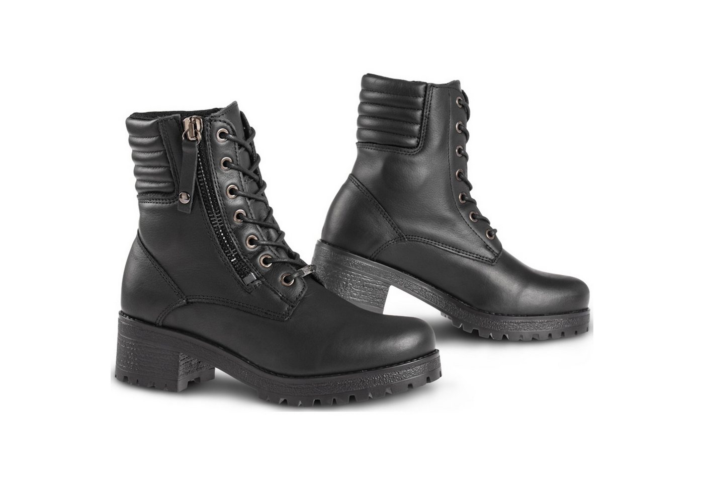 Falco Falco Misty 2 Damen Motorradstiefel Schwarz 41 Motorradstiefel (Packung, Antistatische und Öl- und Benzinfeste Sohle) motorradstiefel damen