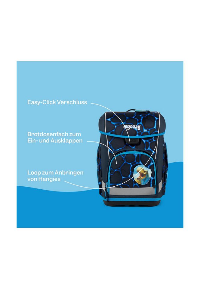ergobag Schulranzen cubo light Bundle Set (5-tlg., 6-teiliges Set), wiegt nur 860g Bild 4