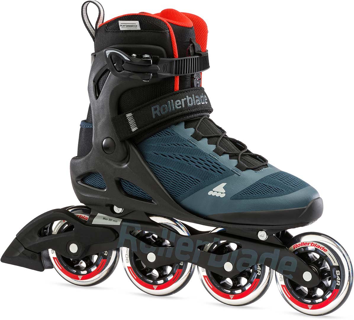ROLLERBLADE Inlineskates ROLLERBLADE MACROBLADE 90 Inline Skate 2025 orion blue/spicy orange