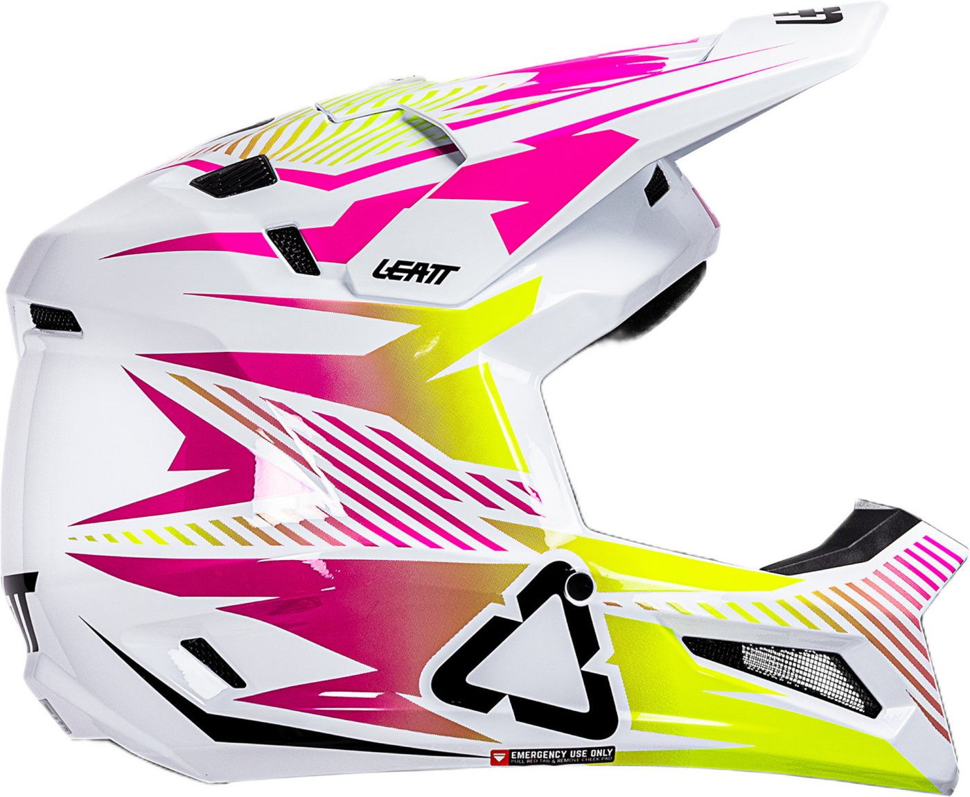 Leatt Motocrosshelm 3.5 V26 Motocross Helm mit Brille, Notfallsystem-Polsterung (EQRS)