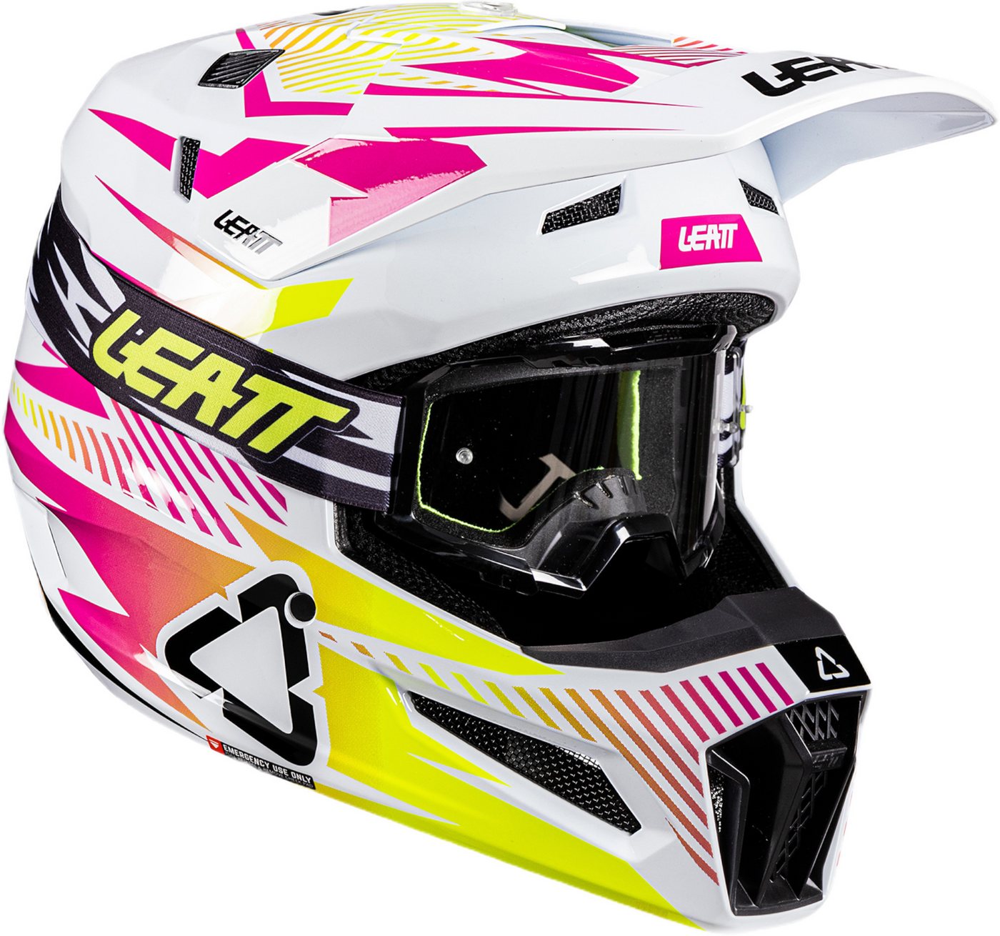 Leatt Motocrosshelm 3.5 V26 Motocross Helm mit Brille, Notfallsystem-Polsterung (EQRS) Bild 3