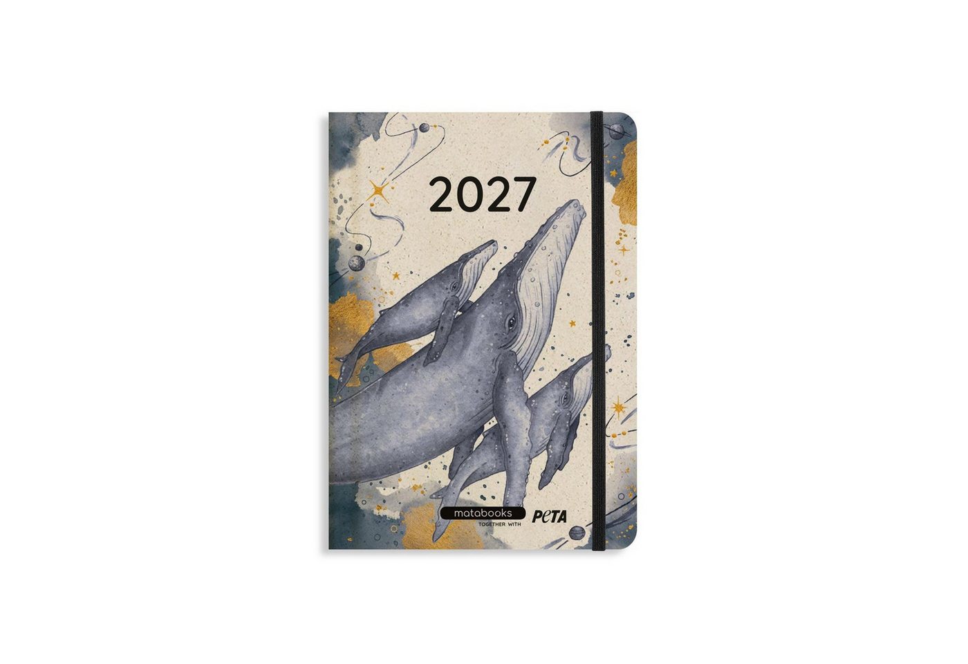 matabooks Buchkalender matabooks – A5 Kalender Samaya 2027 Farbe: Cosmic Blue (DE/EN)