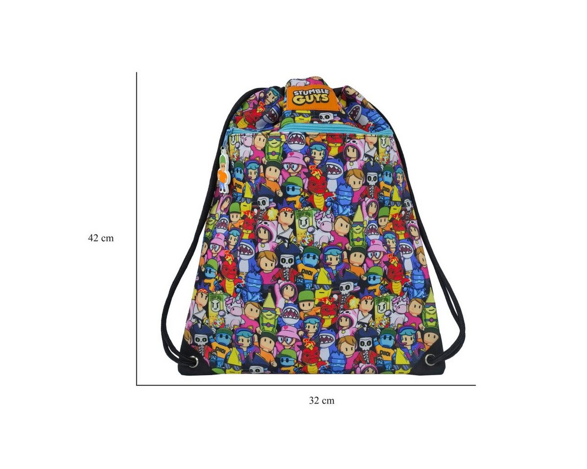 Wisam Turnbeutel Stumble Guys Turnbeutel 42x32cm Sportbeutel Kinder mit Kordelzug (1-tlg)